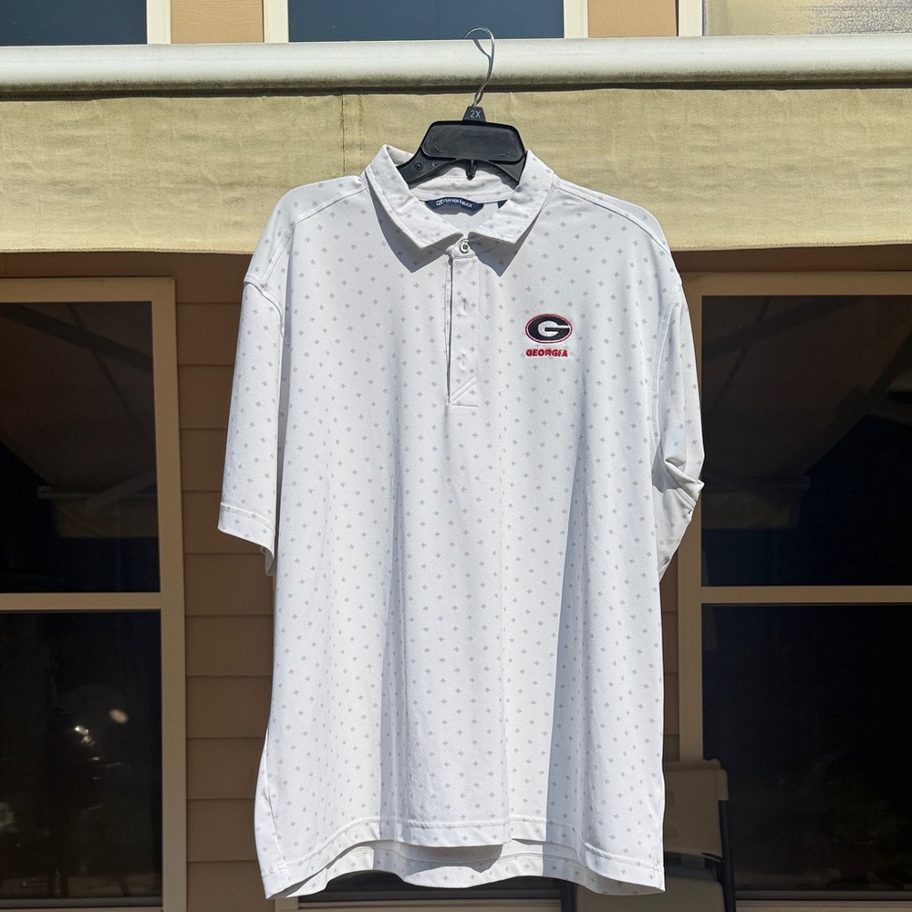 Cutter & Buck White Georgia Polo Shirt